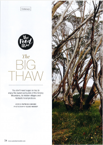 Australian Traveller Magazine Feature Moonbah Hut August 2015